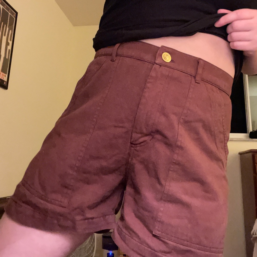 Brown Big Bud Press work shorts